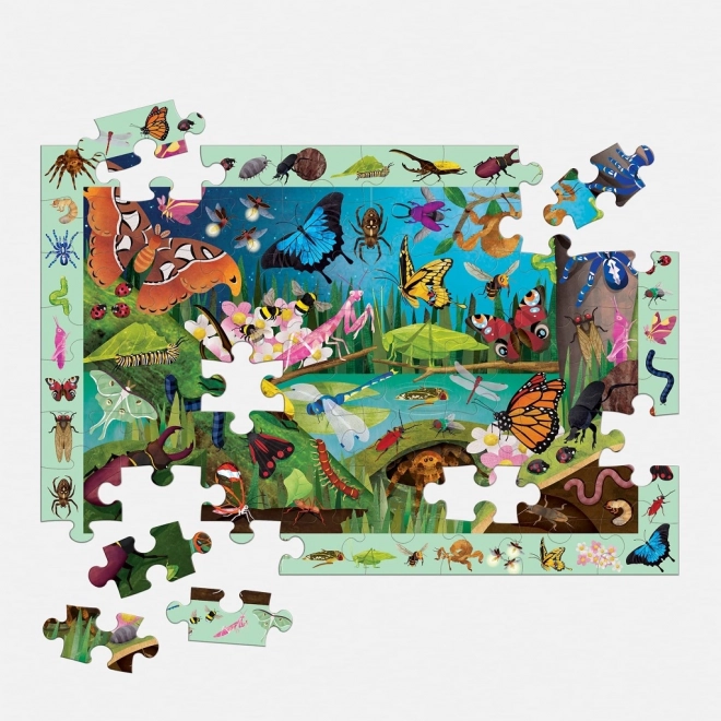 Puzzle insetti e farfalle 64 pezzi