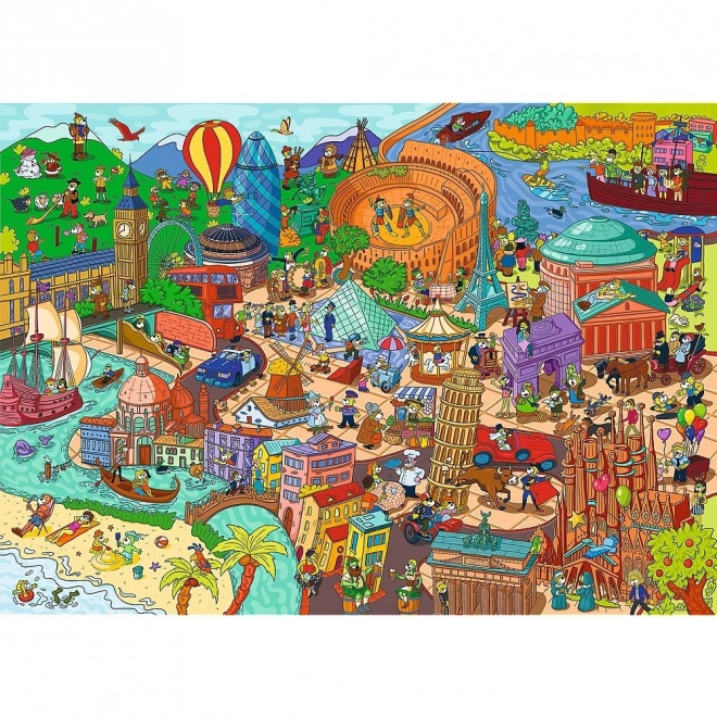 Puzzle 500 Pezzi Spy Guy Oggetti Smarriti Europa