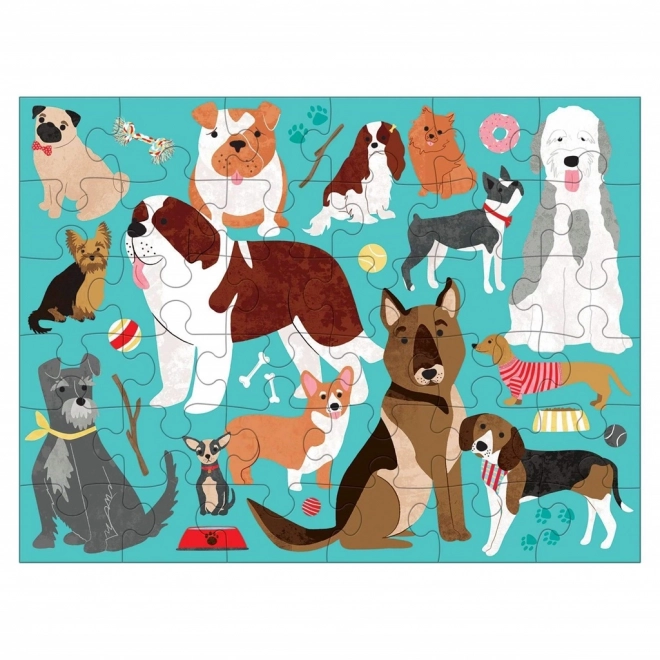 Puzzle Cani in sacchetto tessuto 36 pezzi