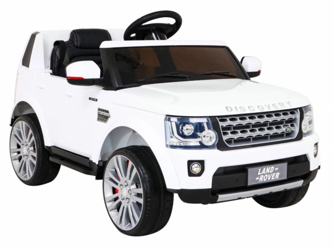 Land Rover Discovery Auto elettrico per bambini bianco + telecomando + ruote EVA + avvio lento + radio MP3