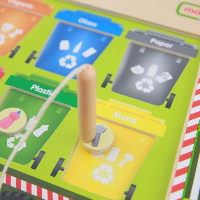 Tabella Magnetica Masterkidz Classificazione dei Rifiuti Camion da Riciclaggio Montessori