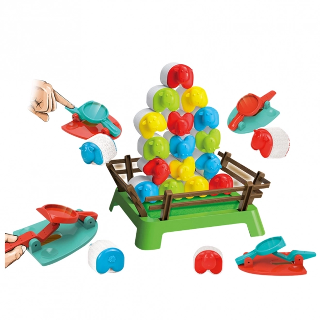 Gioco di destrezza famigliare pecorelle saltellanti