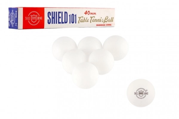 Palline da Ping Pong Shield bianche 6 pezzi – Bianco