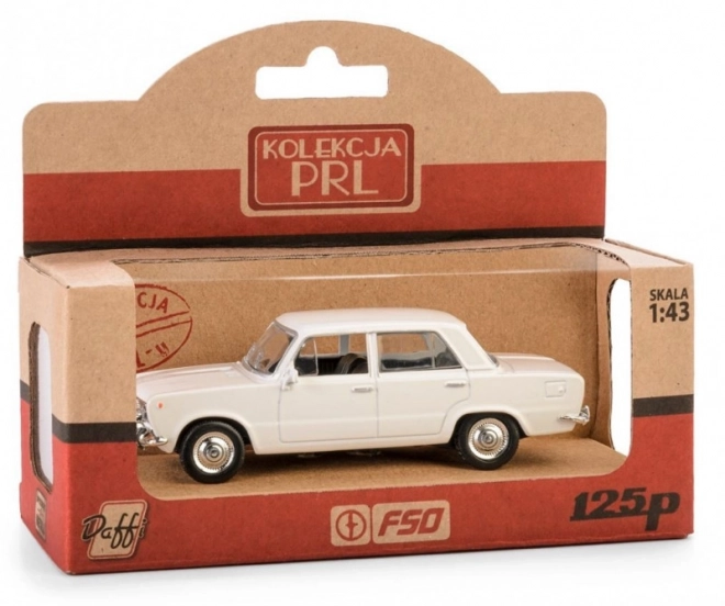 Modellino Fiat 125p Bianco