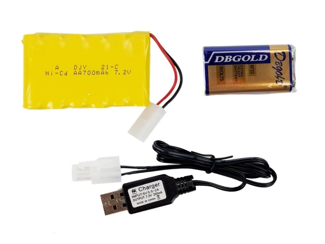 Batteria ricaricabile e ricarica USB
