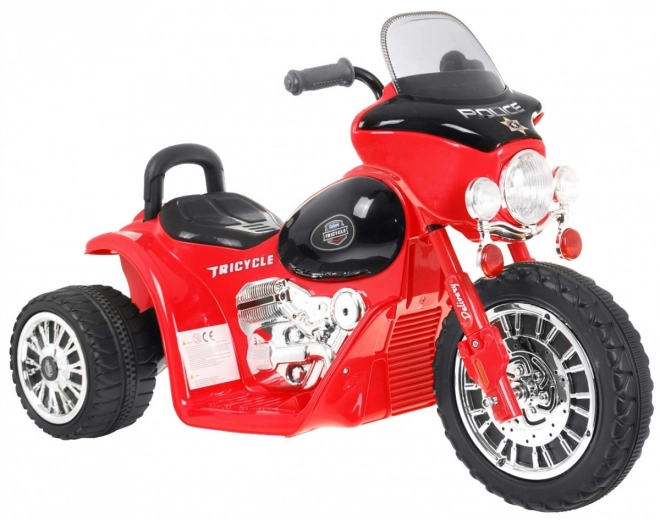 Motocicletta Chopper per bambini con batteria rosso