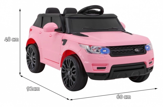 Auto elettrica per bambini rosa con radiocomando e funzioni di sicurezza