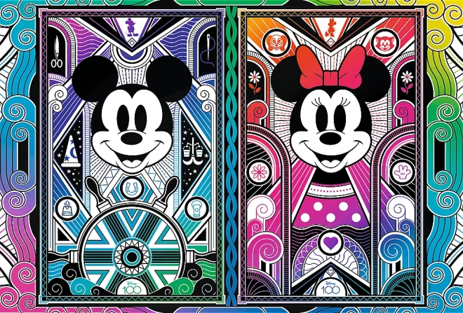 Puzzle di legno Mickey Mouse e Minnie - TREFL