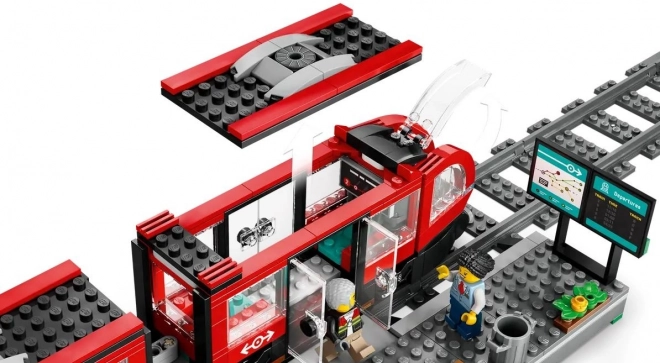 Tram cittadino con stazione LEGO City