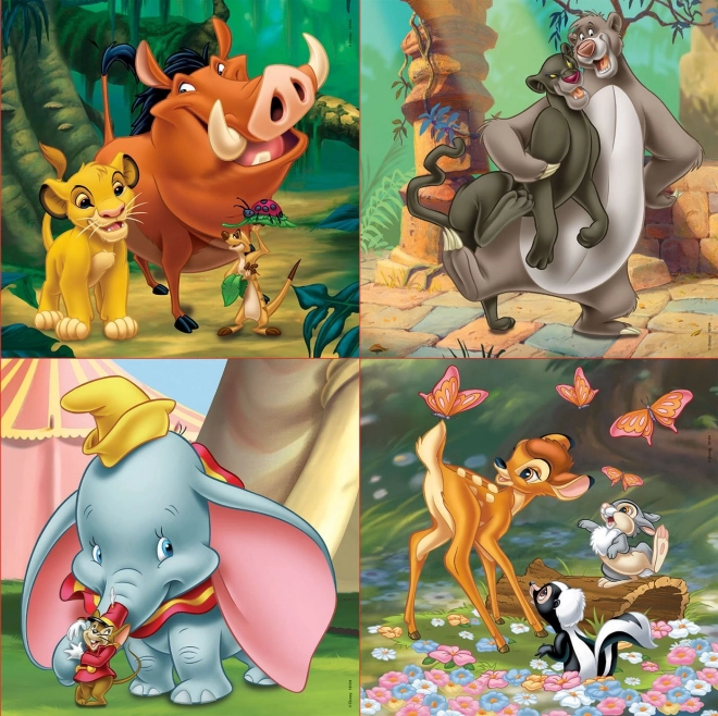 Puzzle Disney Fiabe 4 in 1