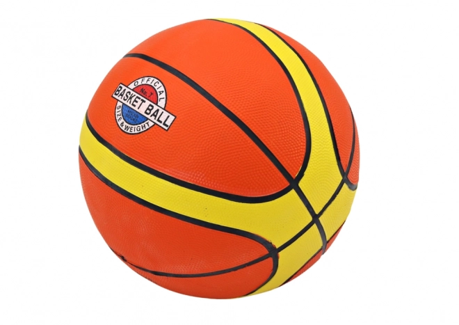 Pallone da basket arancione-giallo misura 7