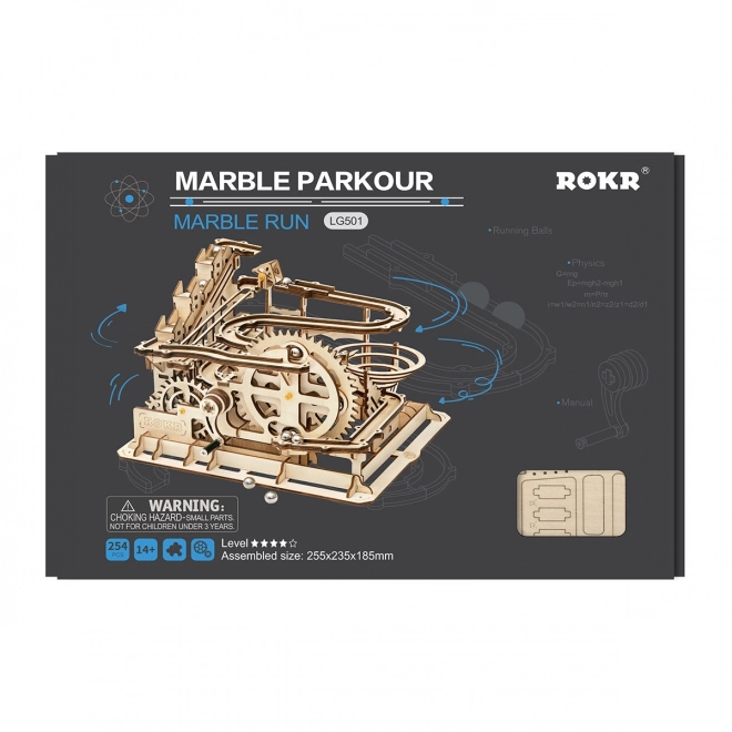 Rokr Puzzle 3D in Legno Pista per Biglie Parkour