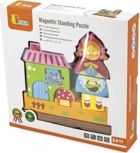 Puzzle magnetici in legno Viga – Cappuccetto Rosso