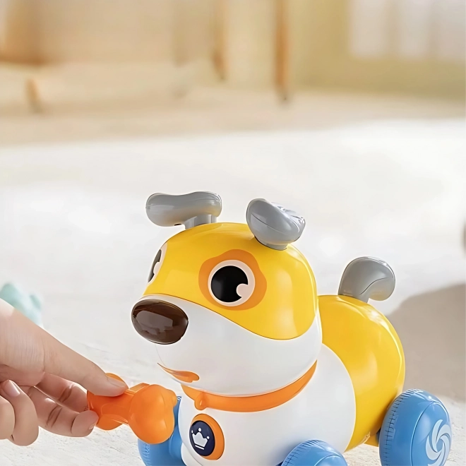 Cagnolino interattivo WOOPIE 2 in 1 pulsante che abbaia 360° per bambini 6m+