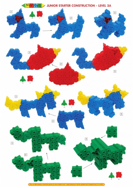 Mega set di blocchi da costruzione Morphun Starter, 600 pezzi