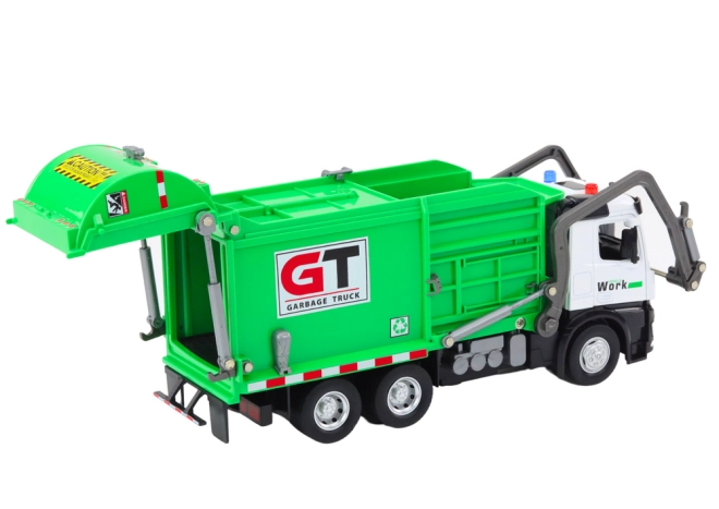 Simulazione realistica del camion della spazzatura
