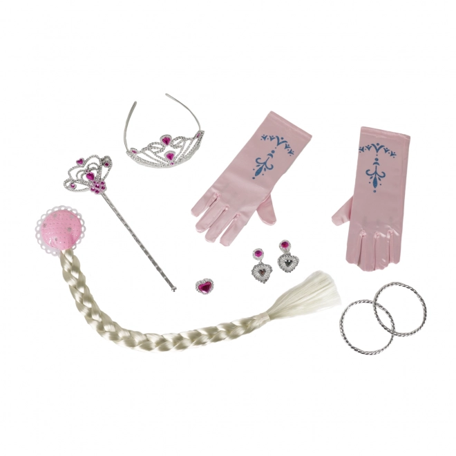 Set principessa con guanti rosa