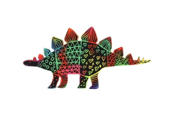 Scratch Art Dinosauri Arcobaleno