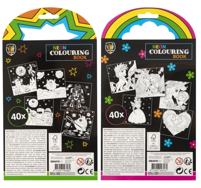 Due tipi di libri da colorare, doppio divertimento