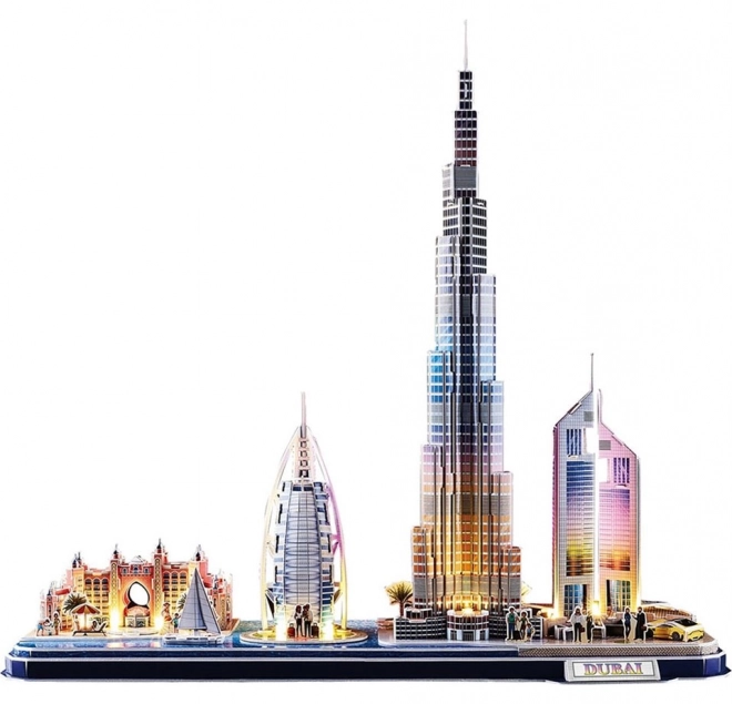 Puzzle 3D Luminoso CityLine Panorama: Dubai