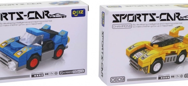 Auto sportivo con ruote libere - 16 pezzi in display box