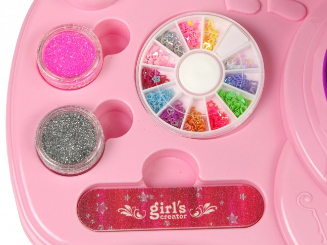 Set per Nail Art con Smalti Glitter e Lampada