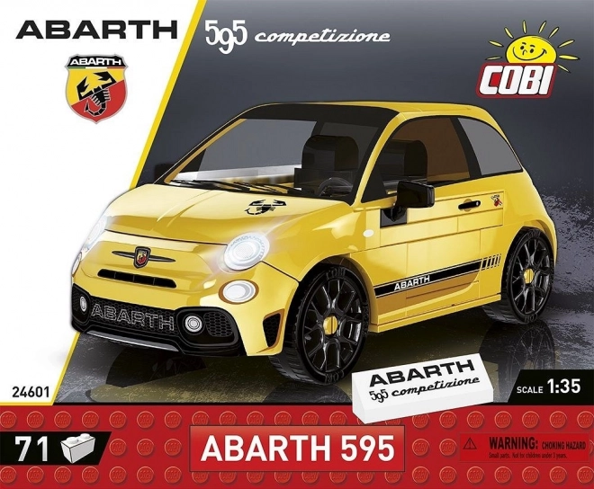 Modello Abarth 595 Competizione in mattoncini