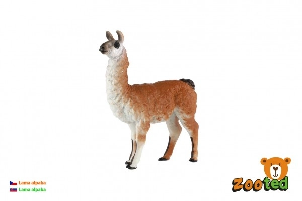 Lama Alpaca Giocattolo Plastica 12cm