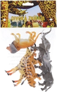 Set di 5 animali selvatici in plastica