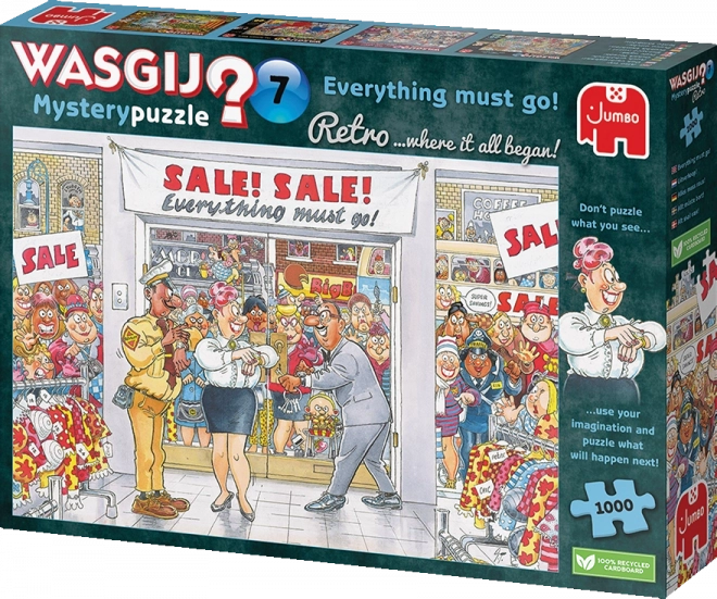 Puzzle jumbo Wasgij Mystery 7: Tutto deve sparire! 1000 pezzi