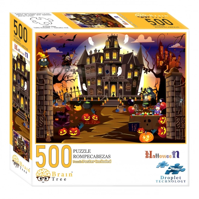 Puzzle ad albero di cervello di Halloween 500 pezzi