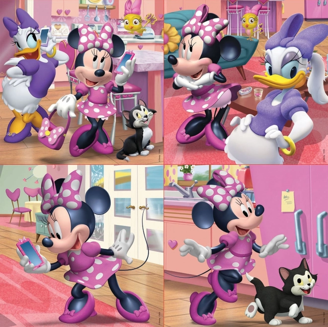 Puzzle Minnie e Daisy 4 in 1