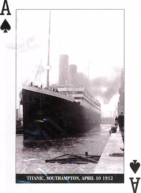 Carte da gioco con tema del Titanic