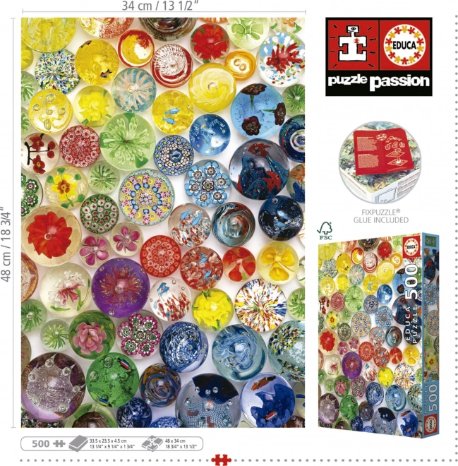 Puzzle biglie di fantasia 500 pezzi