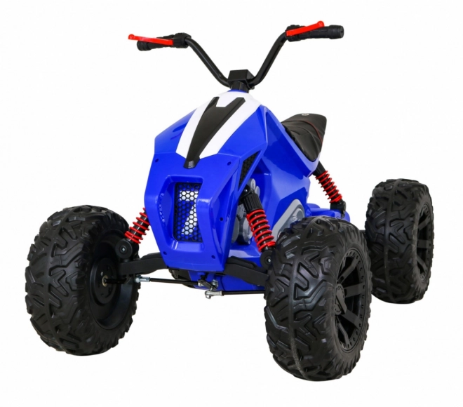 Batteria quad Lucky Seven Blu + Ruote in EVA + Avvio lento + LED + MP3 USB