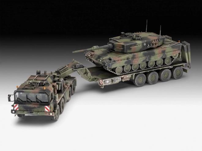 Modello in plastica Elefant SLT 50-3 + Leopard 2A4