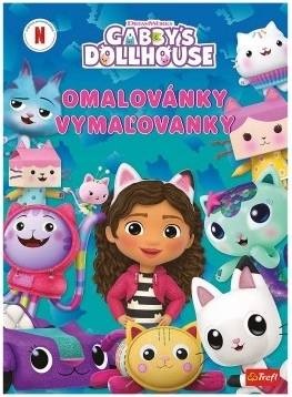 Libro da colorare Casa delle bambole di Gabby