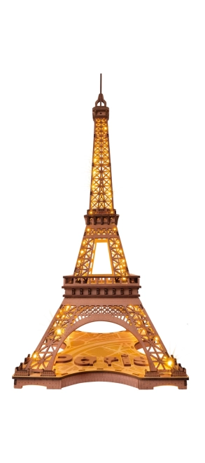 RoboTime puzzle 3D di legno Torre Eiffel notturna