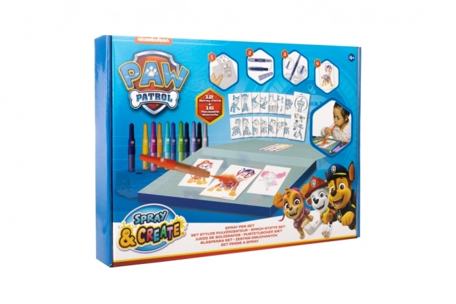 Set di pittura con pennarelli a spray Paw Patrol
