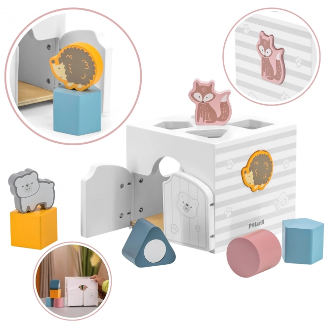 Sorter educativo con blocchi a sonagli PolarB Montessori