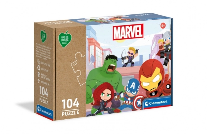 Puzzle Marvel Avengers 104 Pezzi - Play For Future di Clementoni