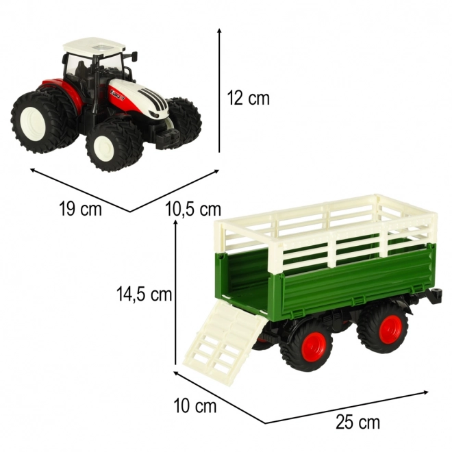 Trattore RC con rimorchio