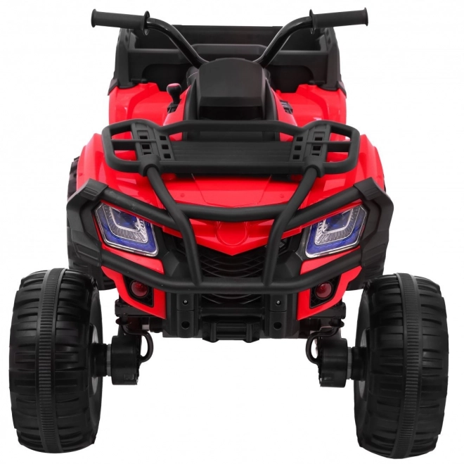 Quad XL a batteria ATV per bambini Rosso + trazione 4x4 + portapacchi + avvio lento + EVA + LED audio