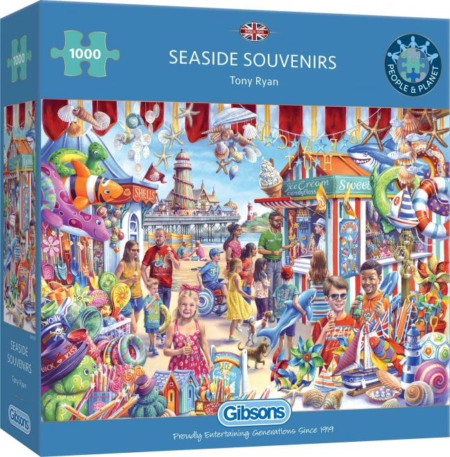 Puzzle souvenir sulla spiaggia 1000 pezzi