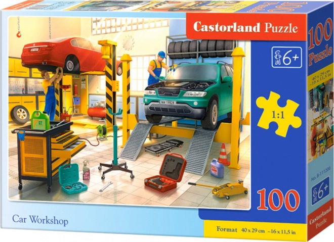 Puzzle Castorland Officina Automobilistica 100 Pezzi