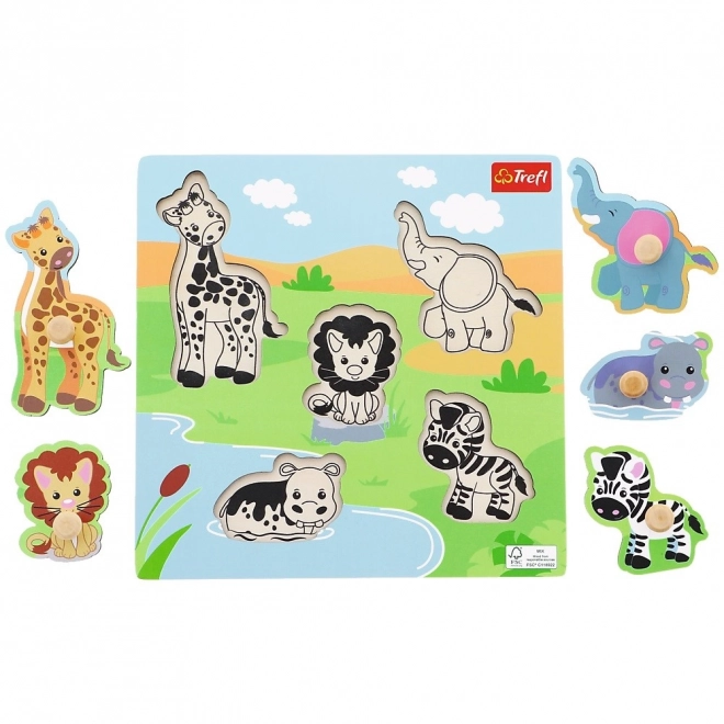 Puzzle in legno Safari per bambini di Trefl