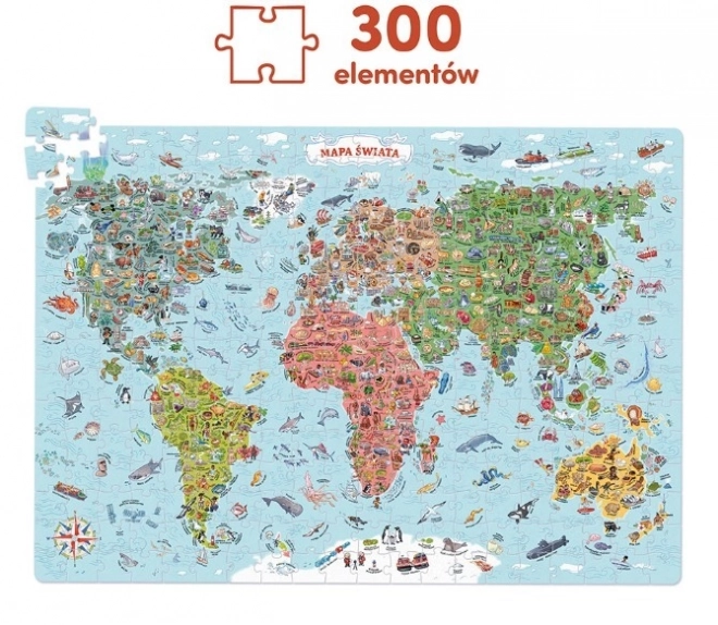 Puzzle degli esploratori - Mappa del mondo
