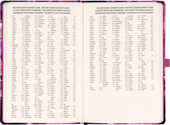 Agenda Settimanale Fiori Viola 2025