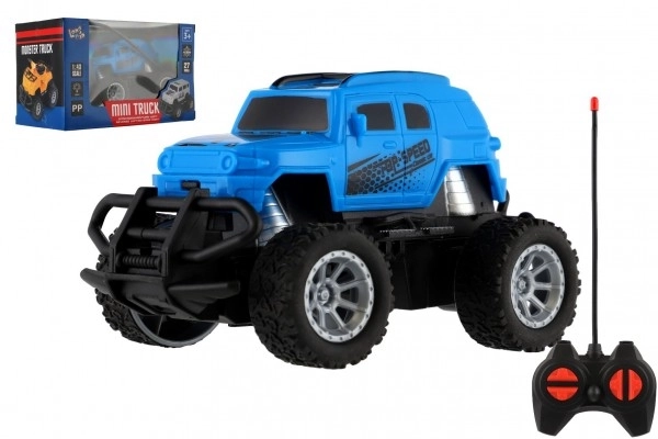 Mini camioncino RC con luci 12cm blu