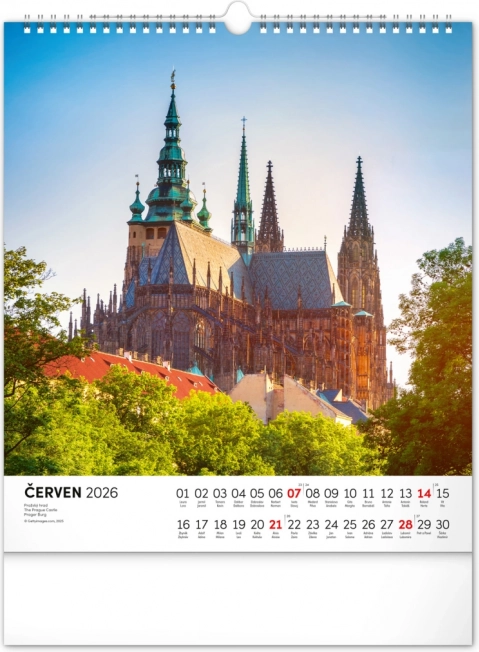 Calendario da parete Repubblica Ceca 2026